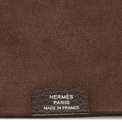 Hermes Togo Ulysse MM Notebook Cover Chocolate 6 of 7