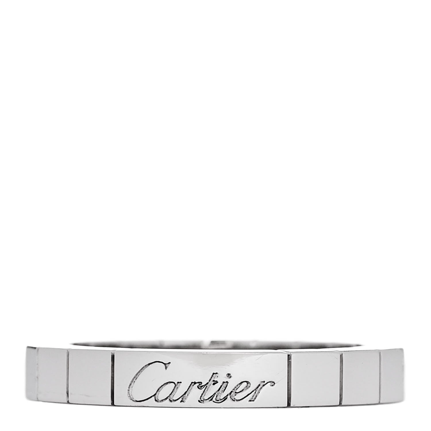 Cartier 18K White Gold Lanieres Ring 51 5.75 1 of 4