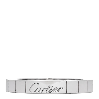 Cartier 18K White Gold Lanieres Ring 51 5.75 1 of 4