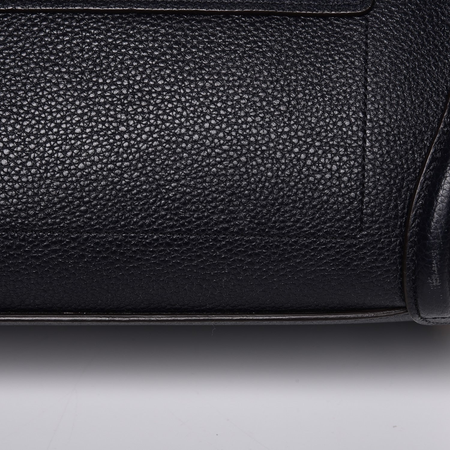 Celine Drummed Calfskin Micro Luggage Midnight 10 of 10