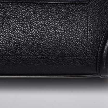 Celine Drummed Calfskin Micro Luggage Midnight 10 of 10