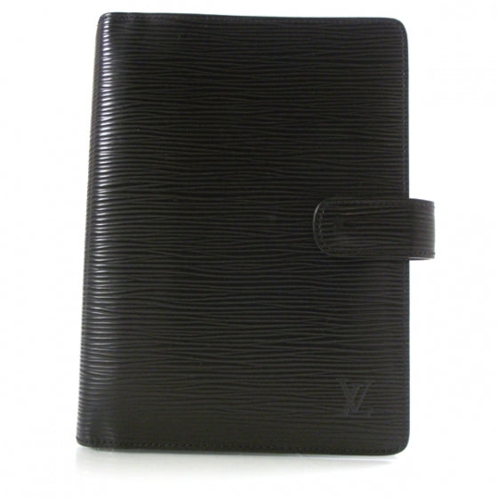 Louis Vuitton Epi Small Ring Agenda Cover Black 1 of 7