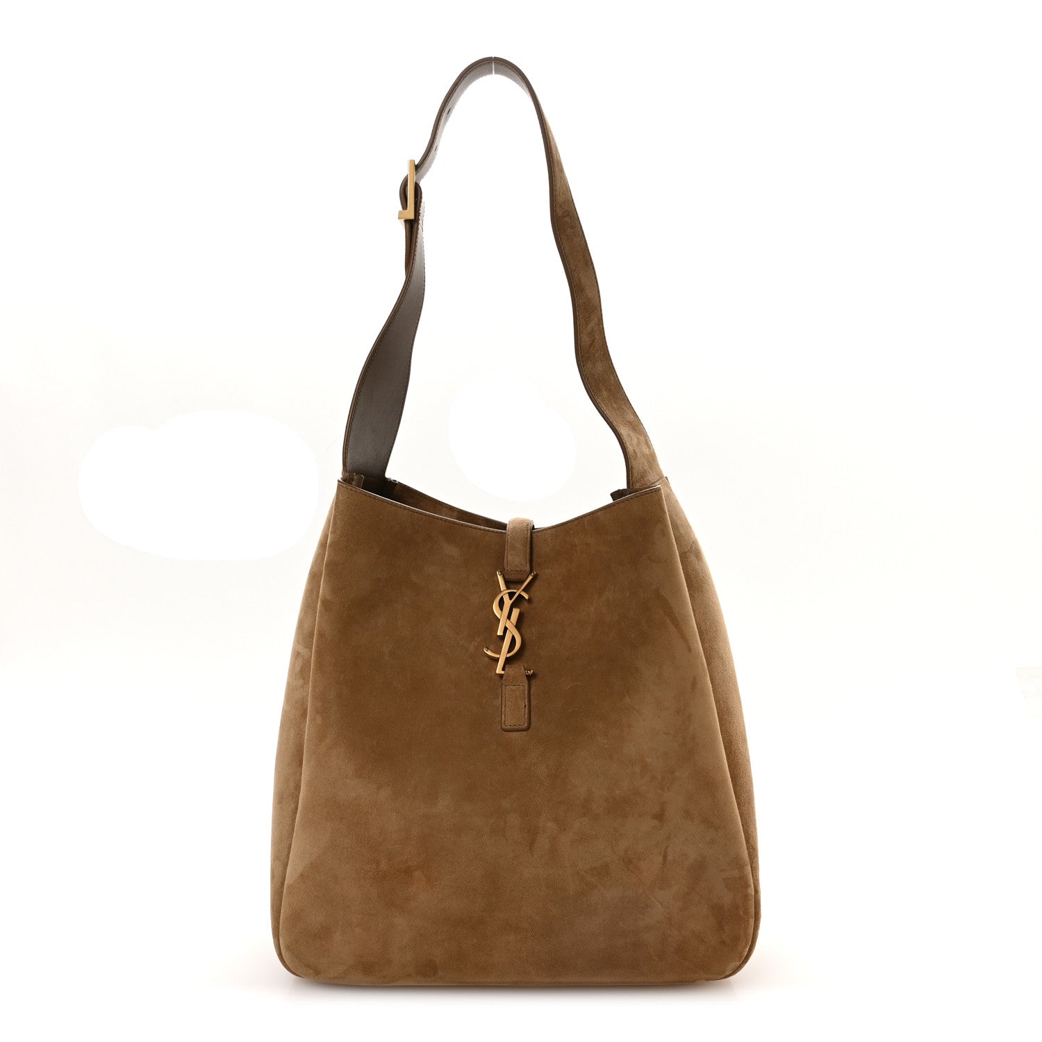 Saint Laurent Suede Large Le 5 A 7 Soft Hobo Golden Leaf 1 of 10