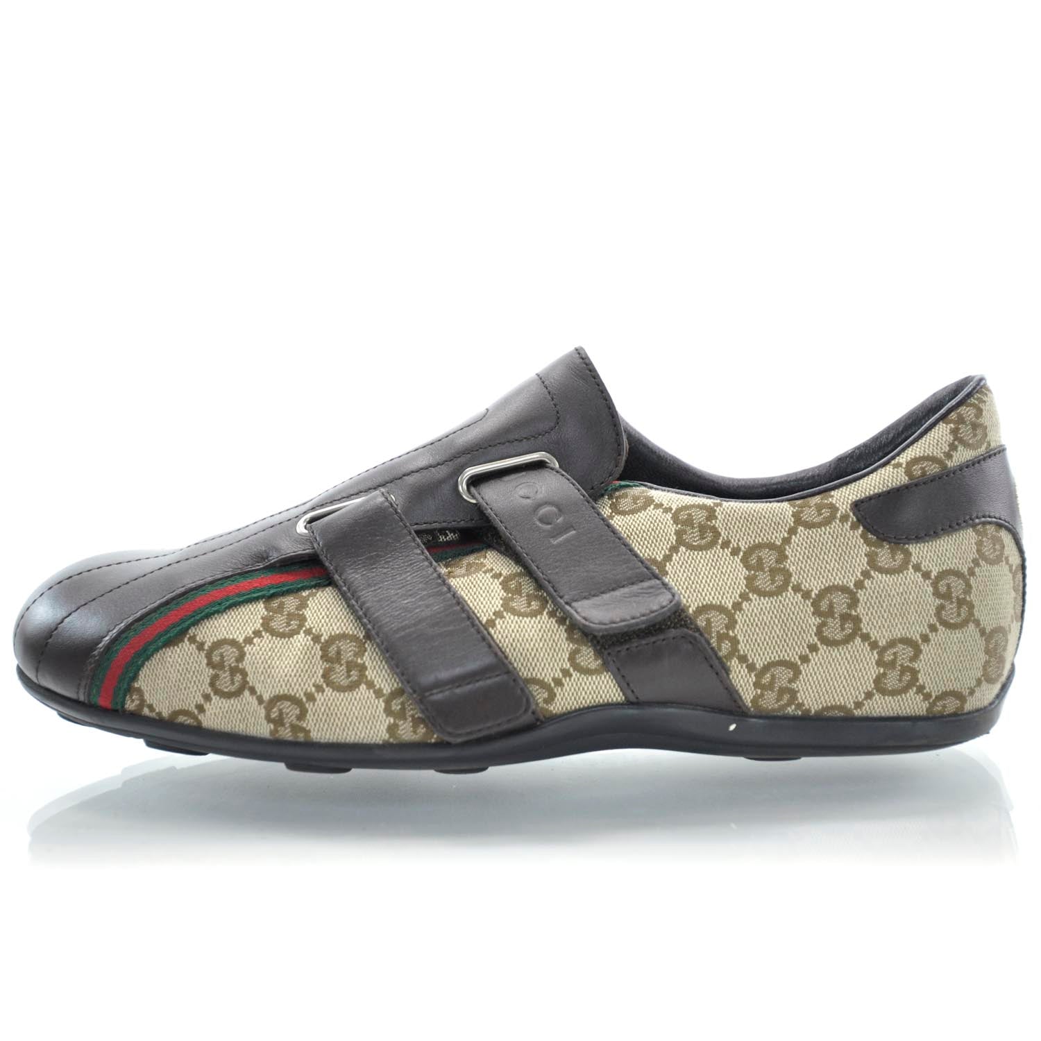 Gucci Monogram Velcro Sneakers 7 Ebony 1 of 7