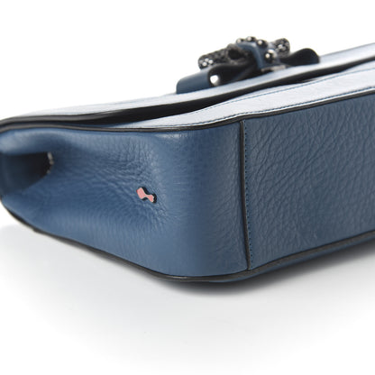 Christian Louboutin Calfskin Sweet Charity Shoulder Bag Blue 6 of 9