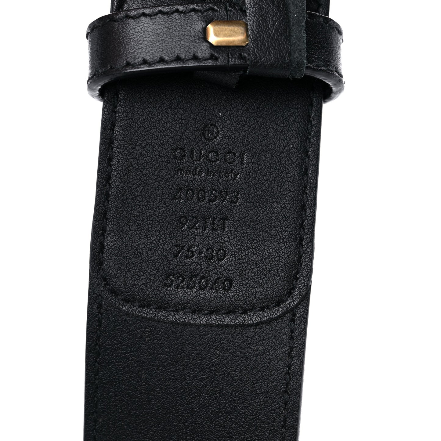 GG Supreme Monogram Matte Plutone Calfskin Double G 40mm Belt 75 30 Beige Ebony Black