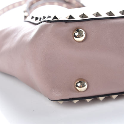 Valentino Garavani Vitello Mini Rockstud Tote Poudre 5 of 11