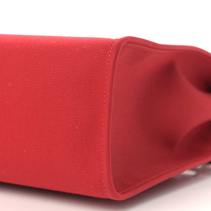 Hermes Military Toile Vache Hunter Herbag Zip PM 31 Rouge Piment 11 of 13
