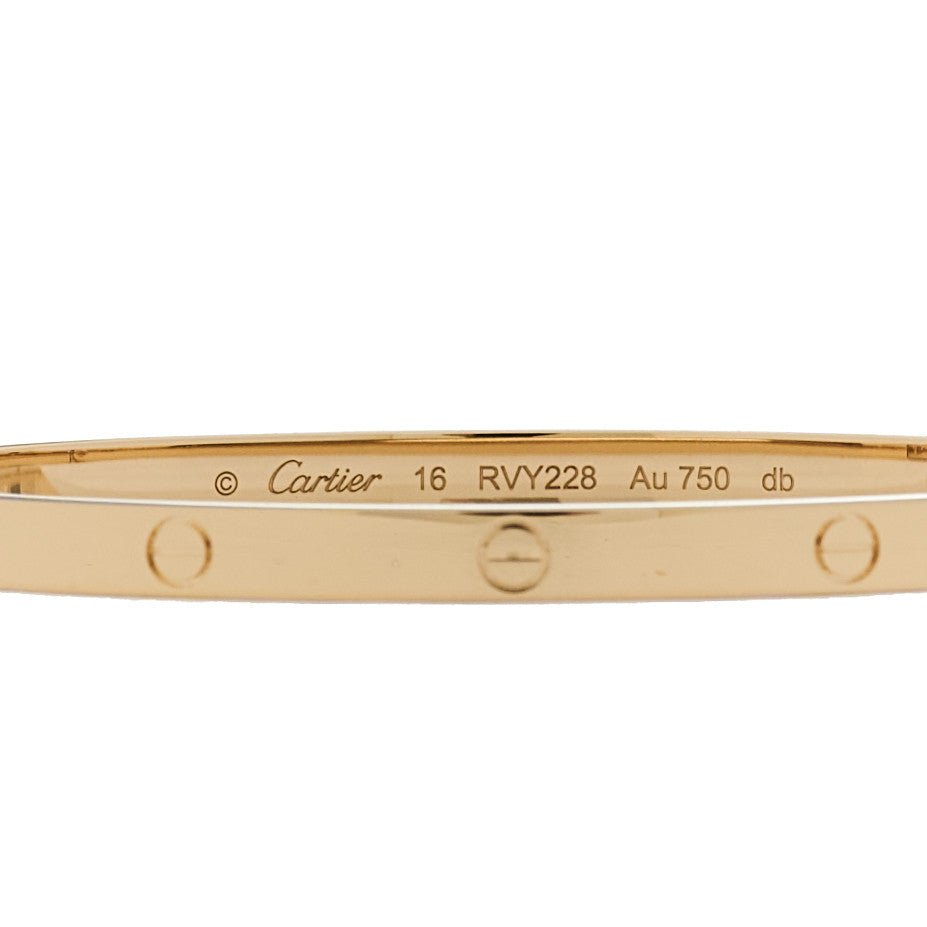 Cartier 18K Yellow Gold Small LOVE Bracelet 16 3 of 10