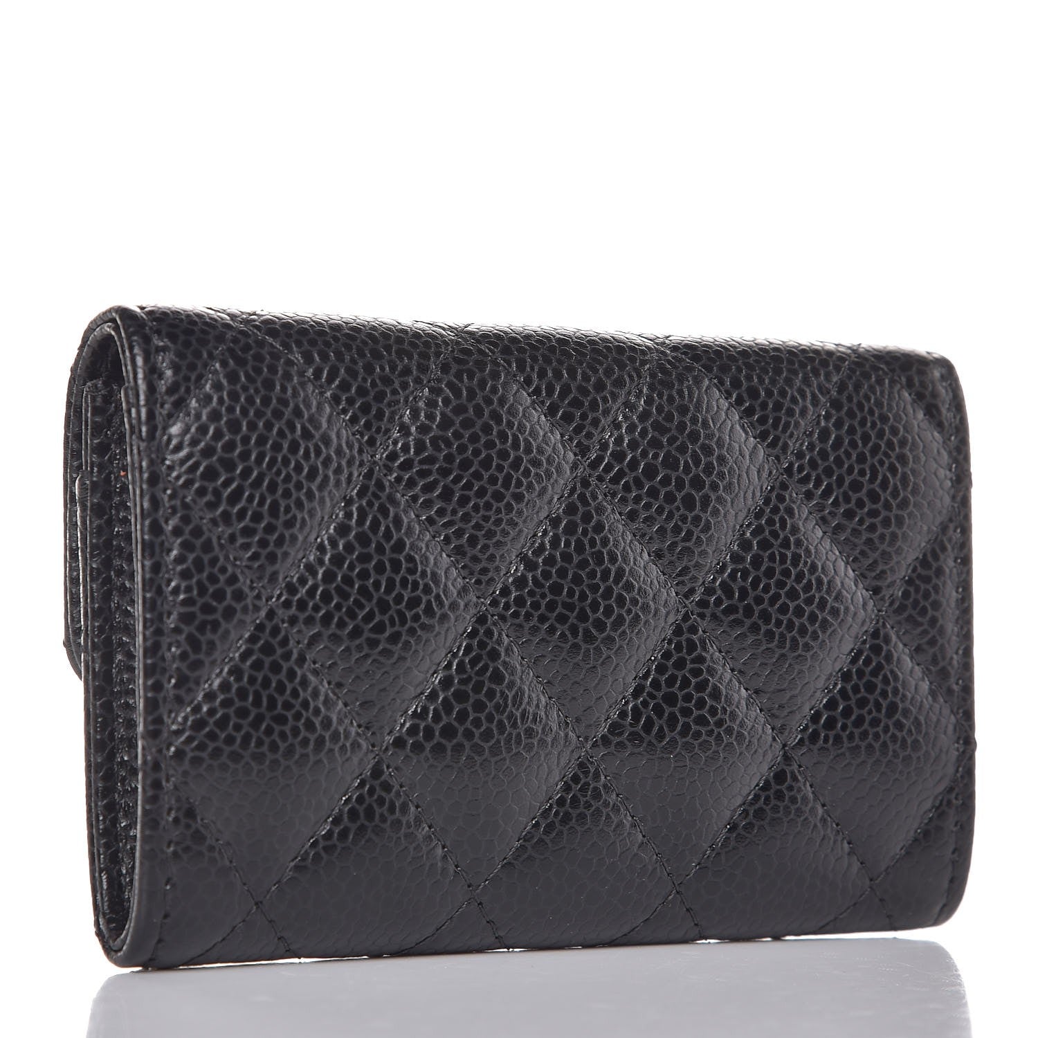 Chanel Caviar Quilted Flap Card Holder Black 3 of 9