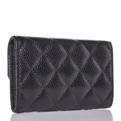 Chanel Caviar Quilted Flap Card Holder Black 3 of 9