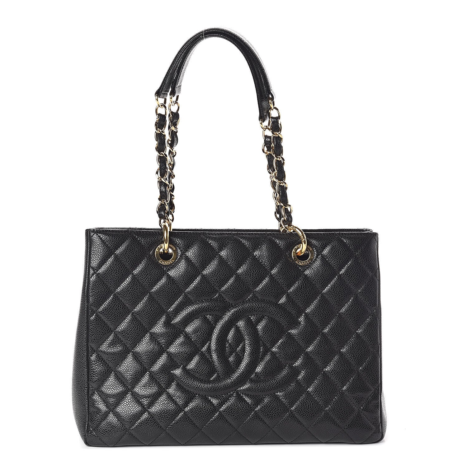 Chanel Caviar Quilted Grand Shopping Tote GST Black 1 of 10