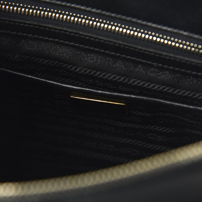 Prada Saffiano Medium Galleria Double Zip Tote Black 9 of 10