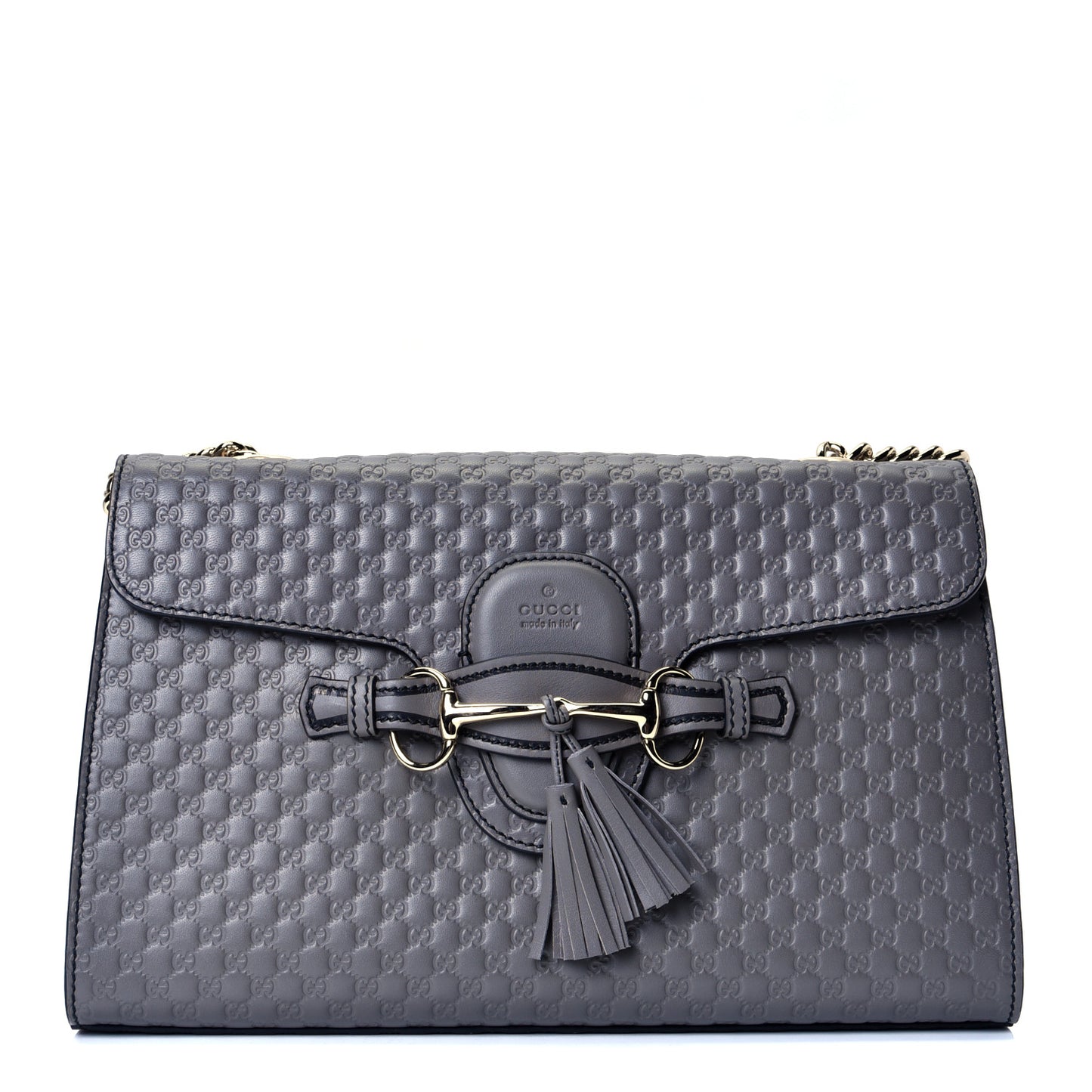 Soft Microguccissima Medium Emily Chain Shoulder Bag Loess