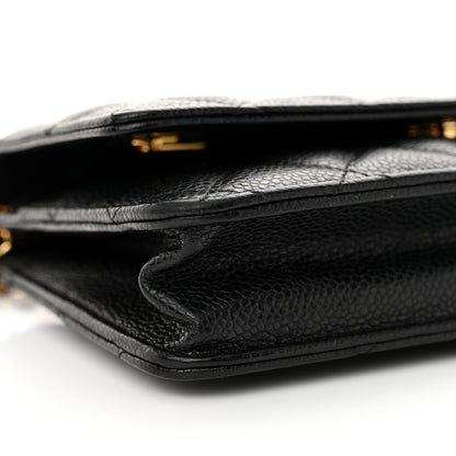 Chanel Caviar Quilted Wallet on Chain WOC Black 10 of 11