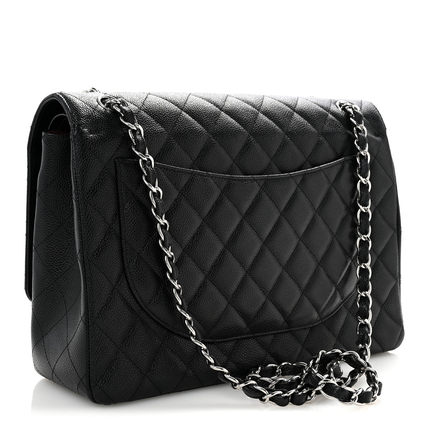 Chanel Caviar Quilted Maxi Double Flap Black 3 of 15