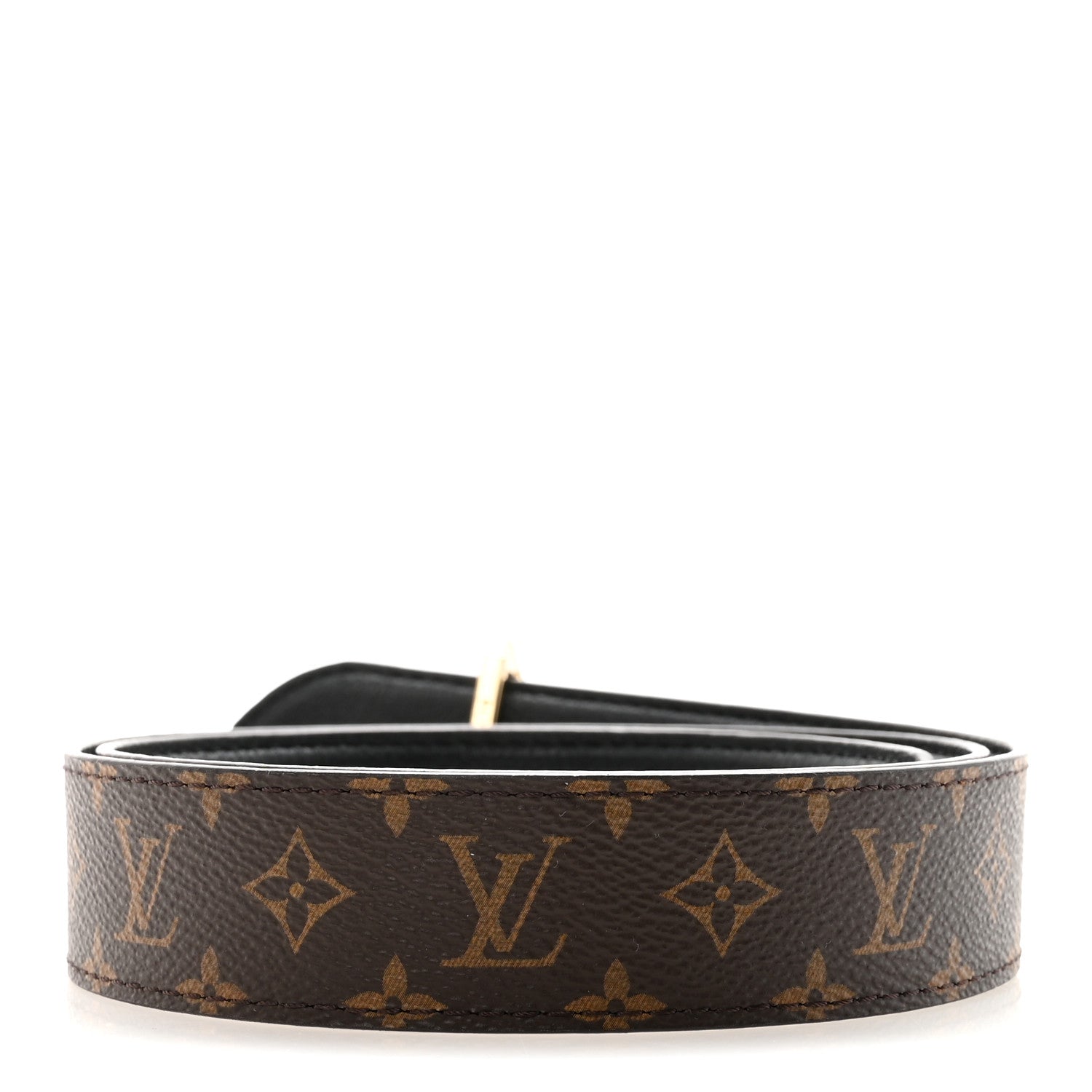 Louis Vuitton Calfskin Monogram 30mm Flowergram Reversible Belt 80 32 Black 2 of 5