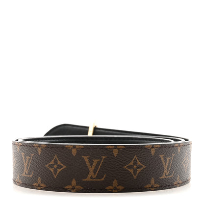 Louis Vuitton Calfskin Monogram 30mm Flowergram Reversible Belt 80 32 Black 2 of 5
