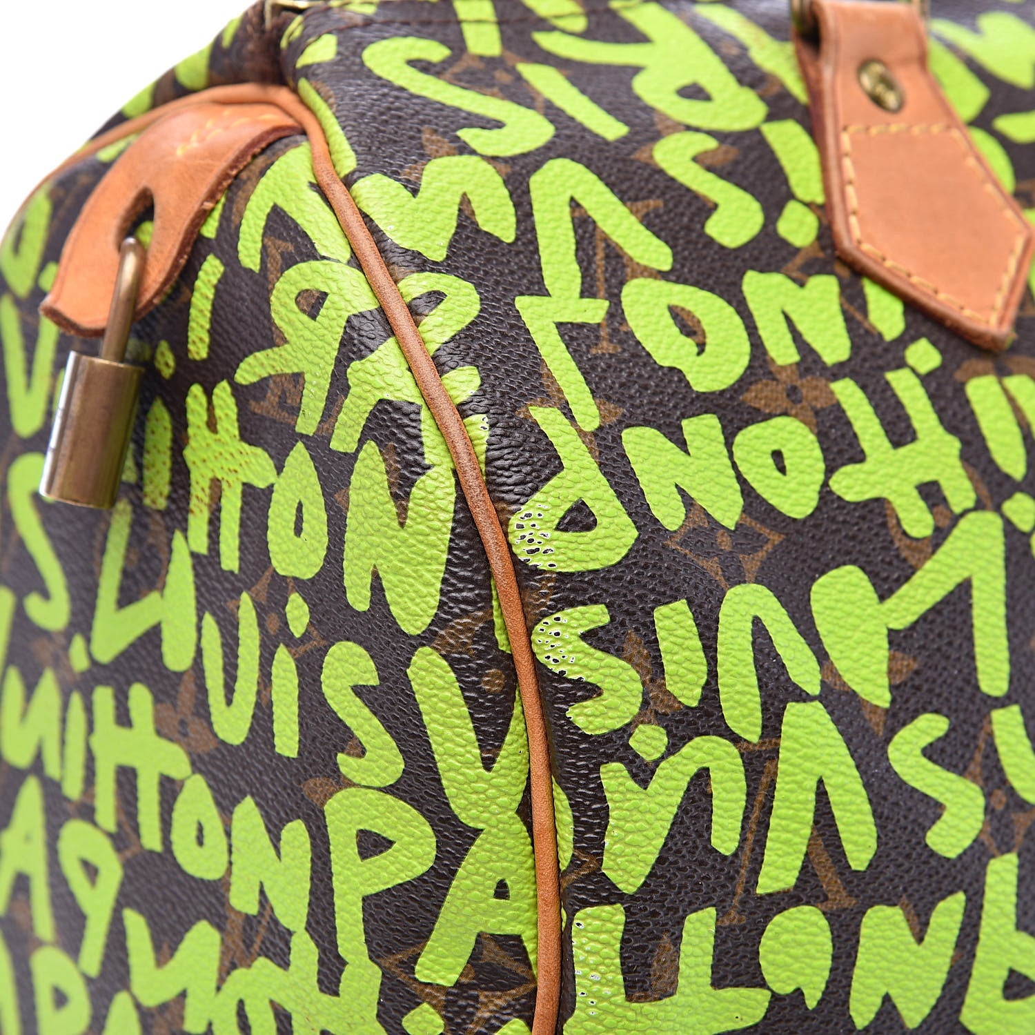Louis Vuitton Monogram Graffiti Speedy 30 Green 15 of 16