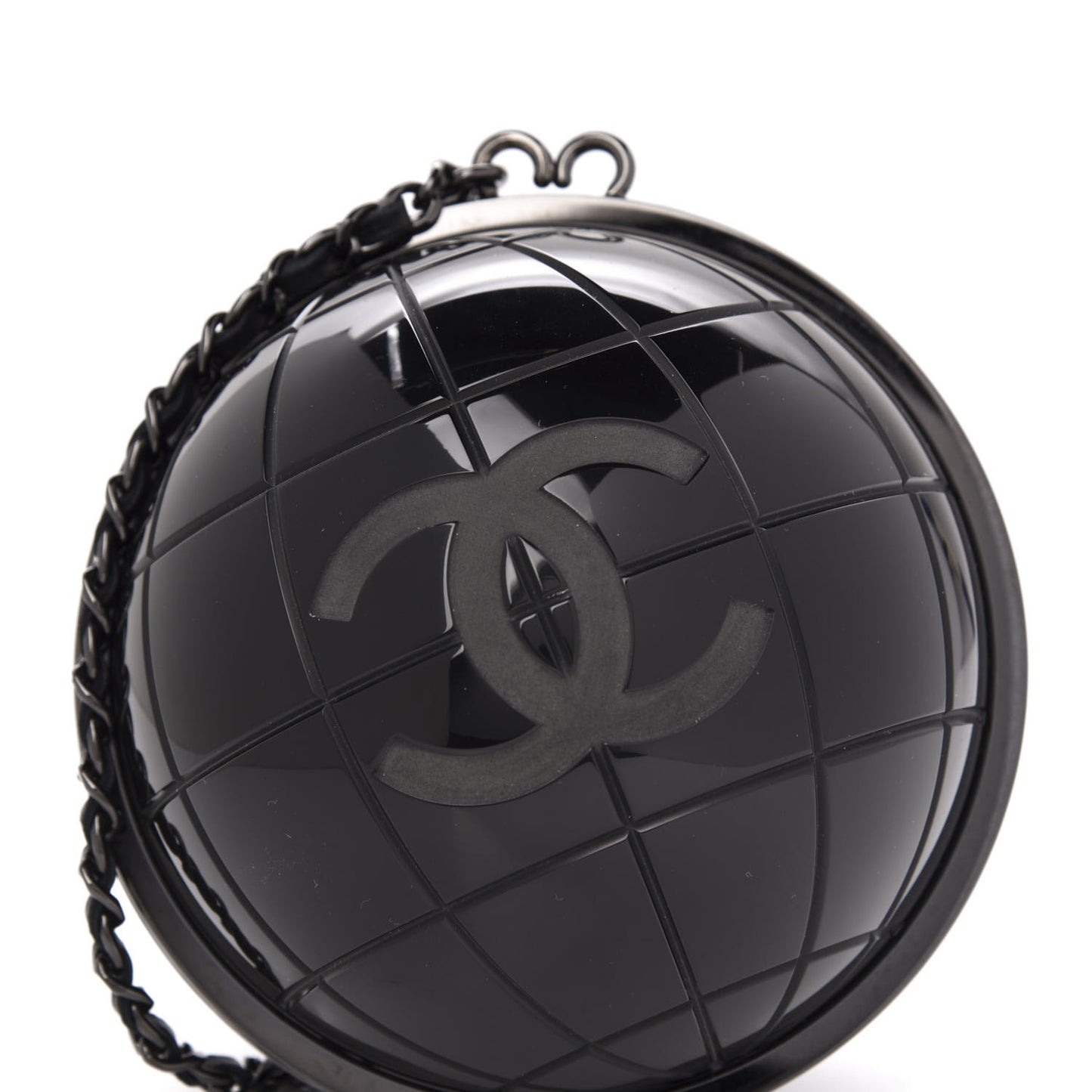 Plexiglass Around The World Clutch Black