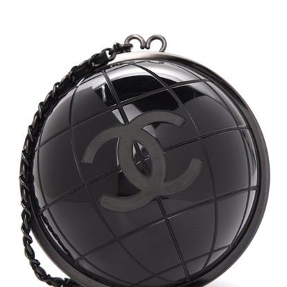Chanel Plexiglass Around The World Clutch Black 9 of 10