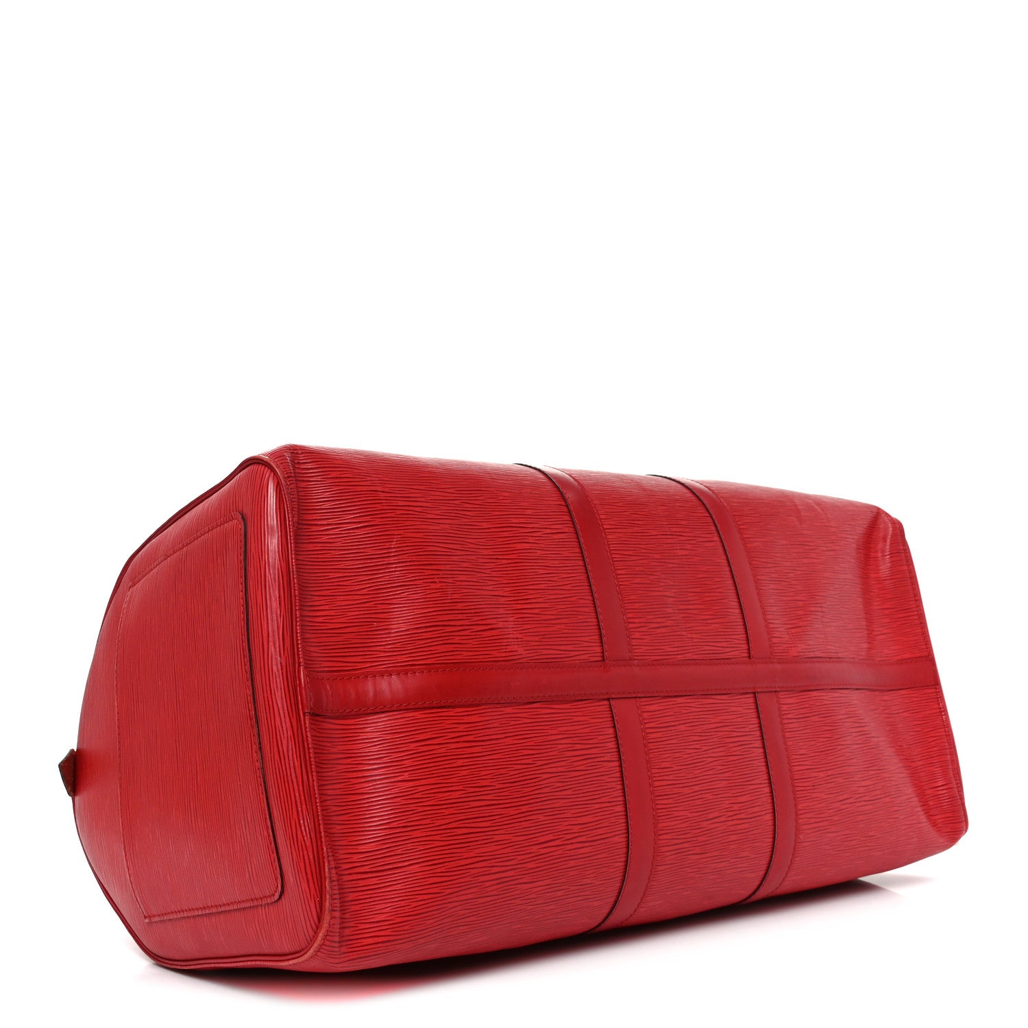 Louis Vuitton Epi Keepall 55 Castillan Red 4 of 11