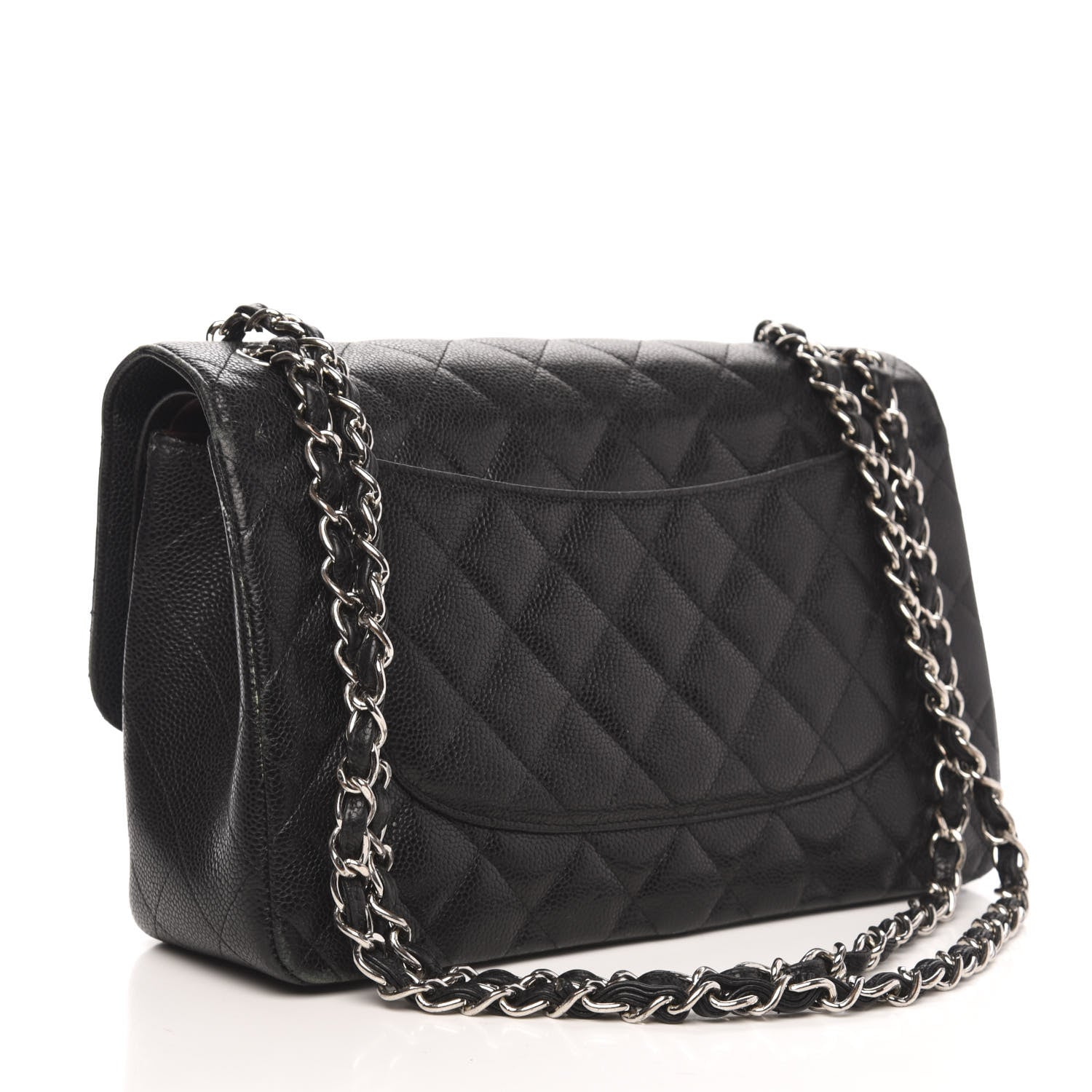 Chanel Caviar Quilted Jumbo Double Flap Black 3 of 20