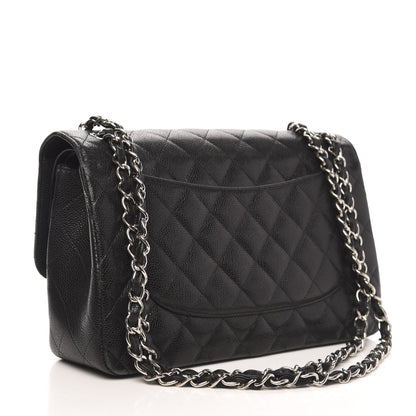 Chanel Caviar Quilted Jumbo Double Flap Black 3 of 20