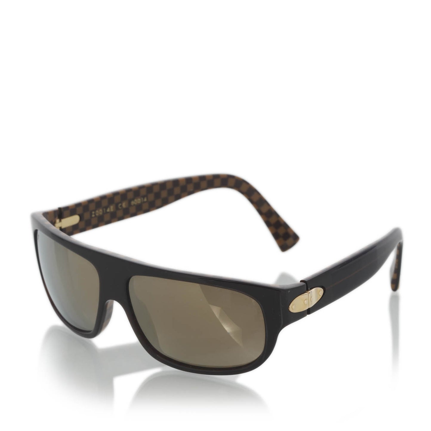 Damier Ebene Faux Semblant Rectangle Sunglasses Z0018E