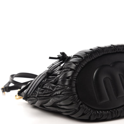 Miu Miu Nappa Matelasse Small Bucket Bag Black 6 of 10