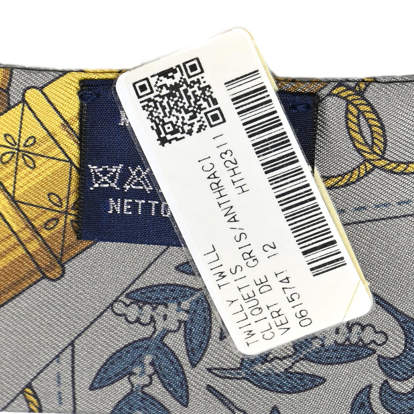 Silk Cliquetis Twilly Vert De Gris Anthracite