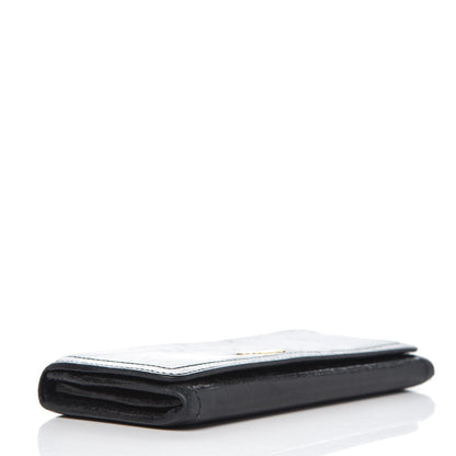 Prada Vitello Shine Zip Flap Wallet Black 4 of 17