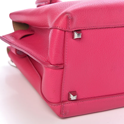 MCM Grained Calfskin Medium Milla Tote Beetroot Pink 11 of 13