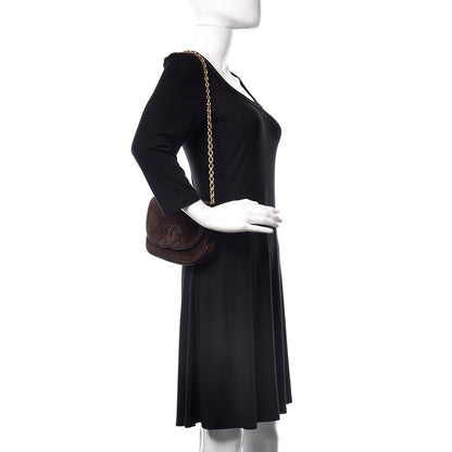 Chanel Suede Lizard Small Flap Brown 2 of 11