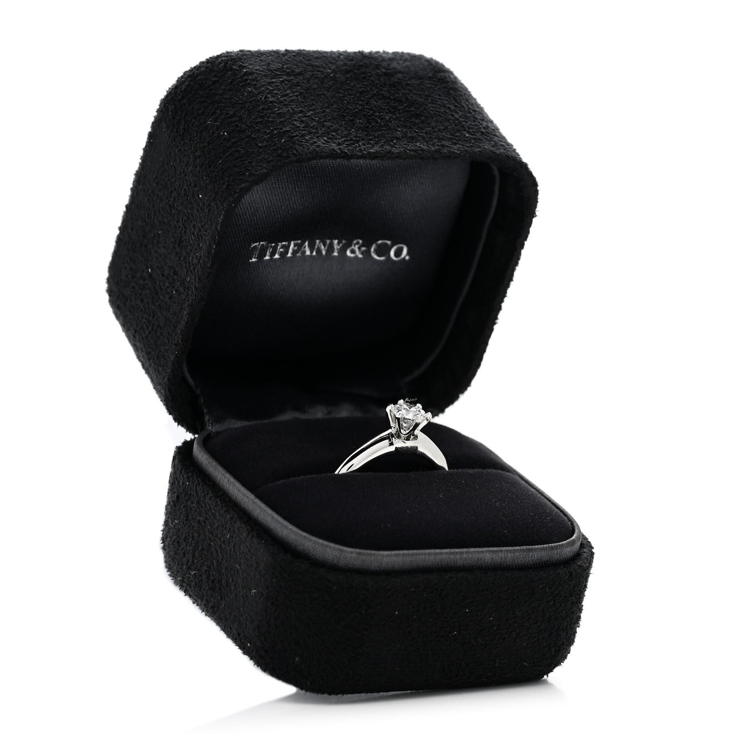 Platinum Diamond .51ct Solitaire Engagement Ring 52 6
