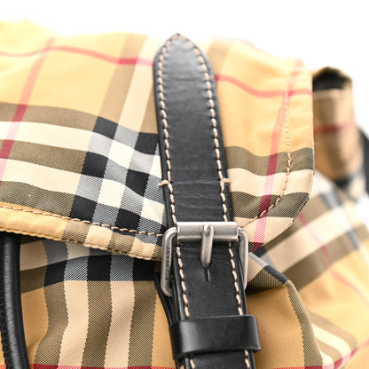 Burberry Nylon Vintage Check Medium Rucksack Backpack Antique Yellow 12 of 15