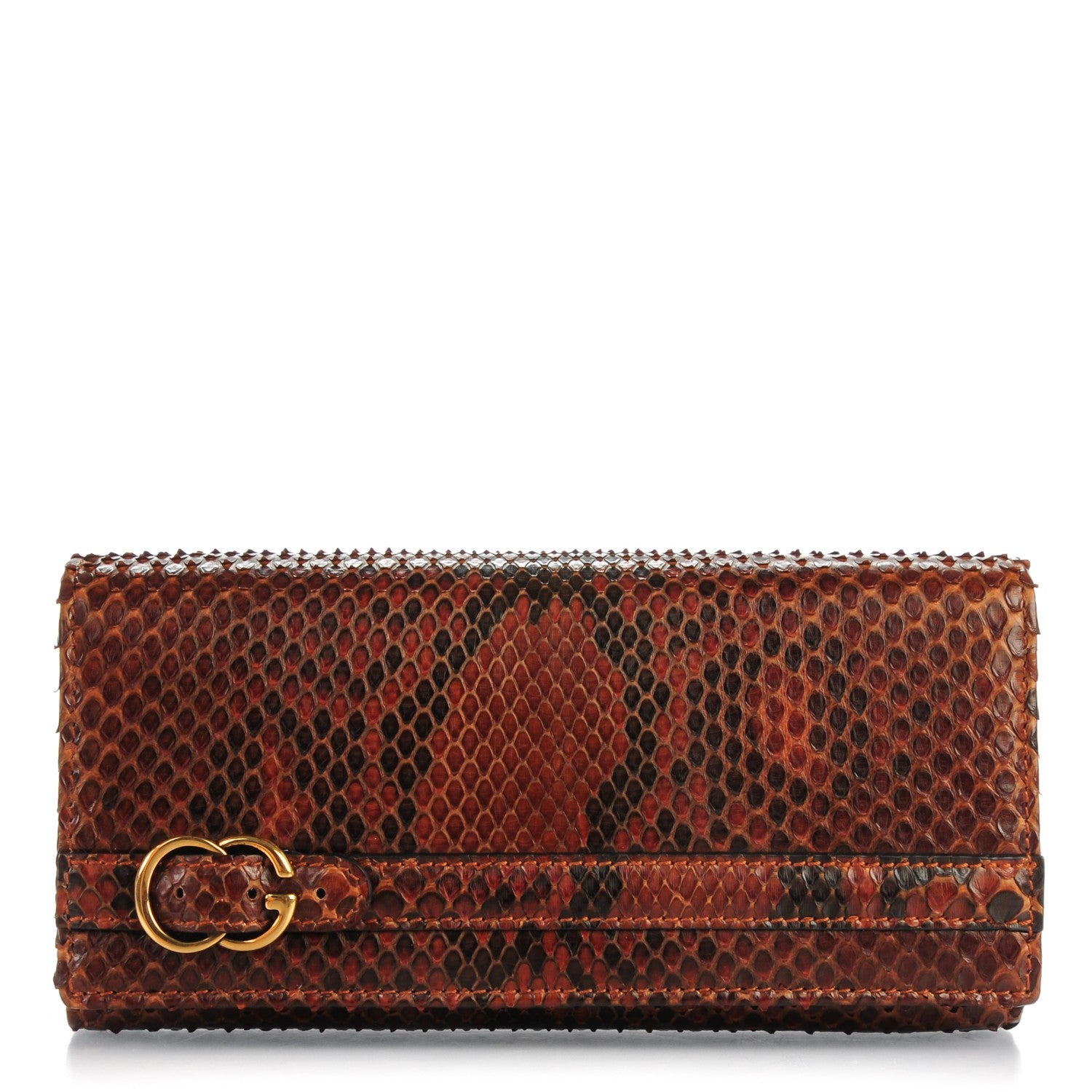 Gucci Python Skin Wallet Gucci Python Running Wallet On Chain Brown 160319 – FASHIONPHILE