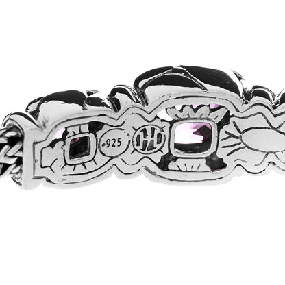 John Hardy Sterling Silver Pink Topaz Batu Kali Bracelet 3 of 4