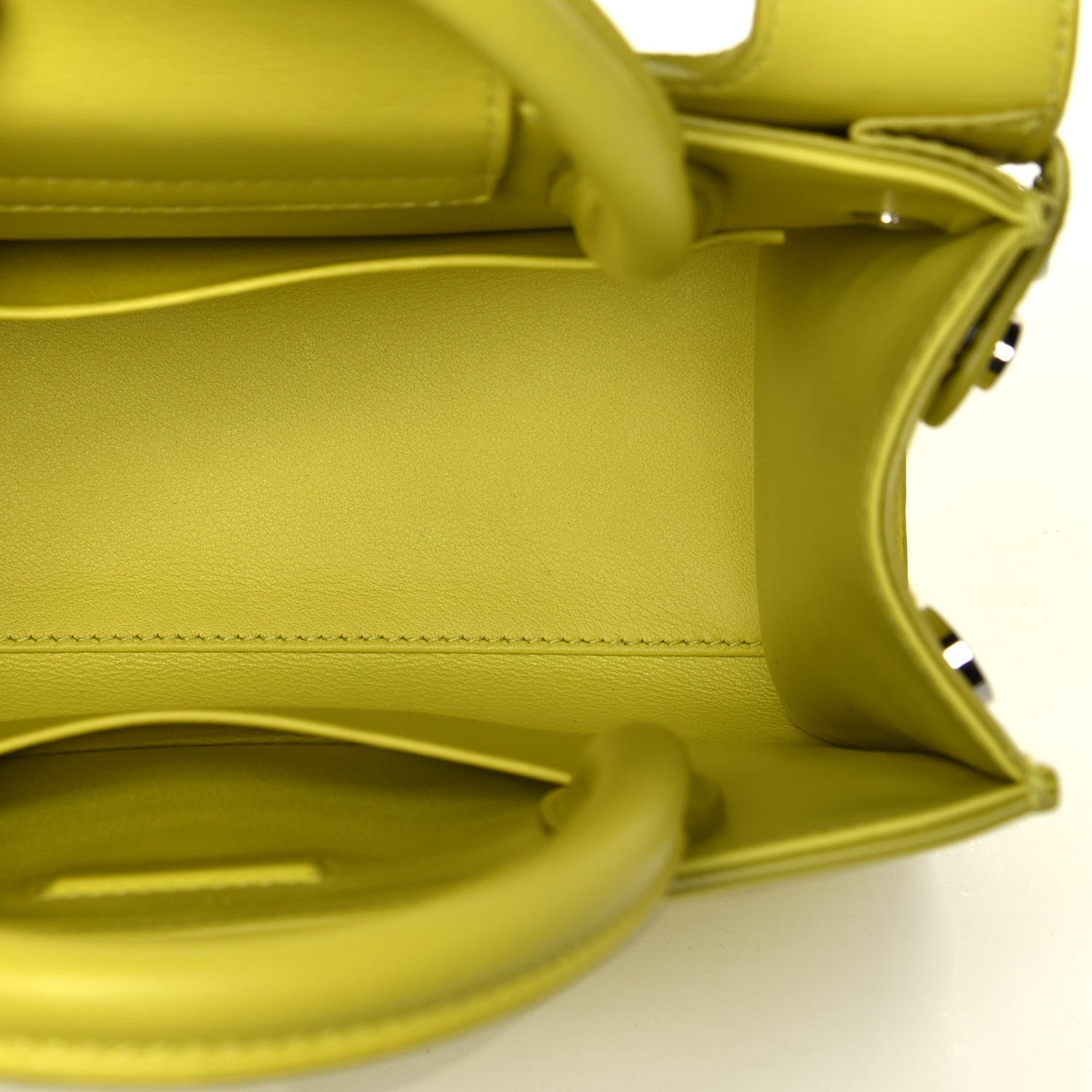 Christian Dior Bullcalf Medium Diorever Flap Yellow 4 of 4