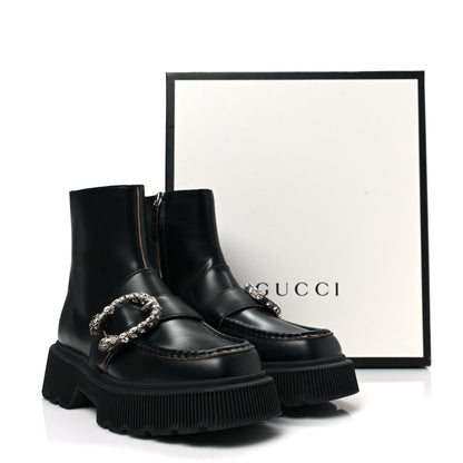 Gucci Cordovan Lux Dionysus Hunder Boots 38 Black 8 of 8