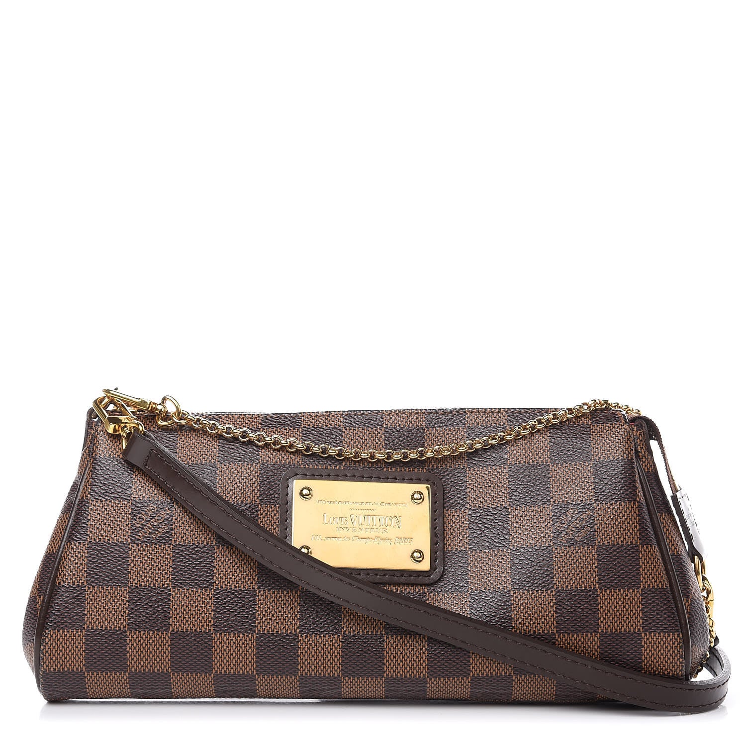 Louis Vuitton Damier Ebene Eva Clutch 1 of 12