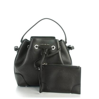 Givenchy Calfskin Small Lucrezia Drawstring Bucket Bag Black 2 of 8