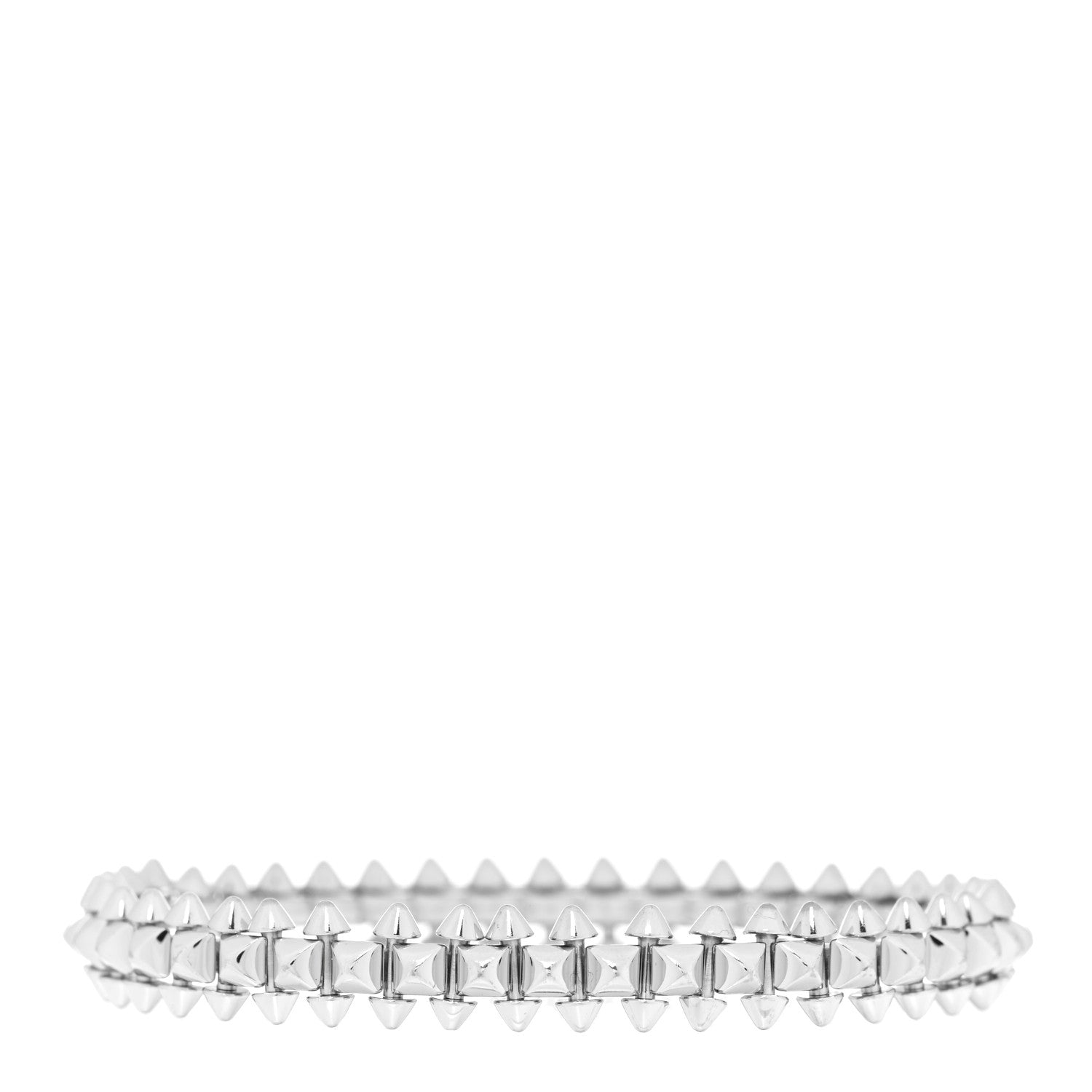 Cartier 18K White Gold Medium Clash De Bracelet 15 2 of 4