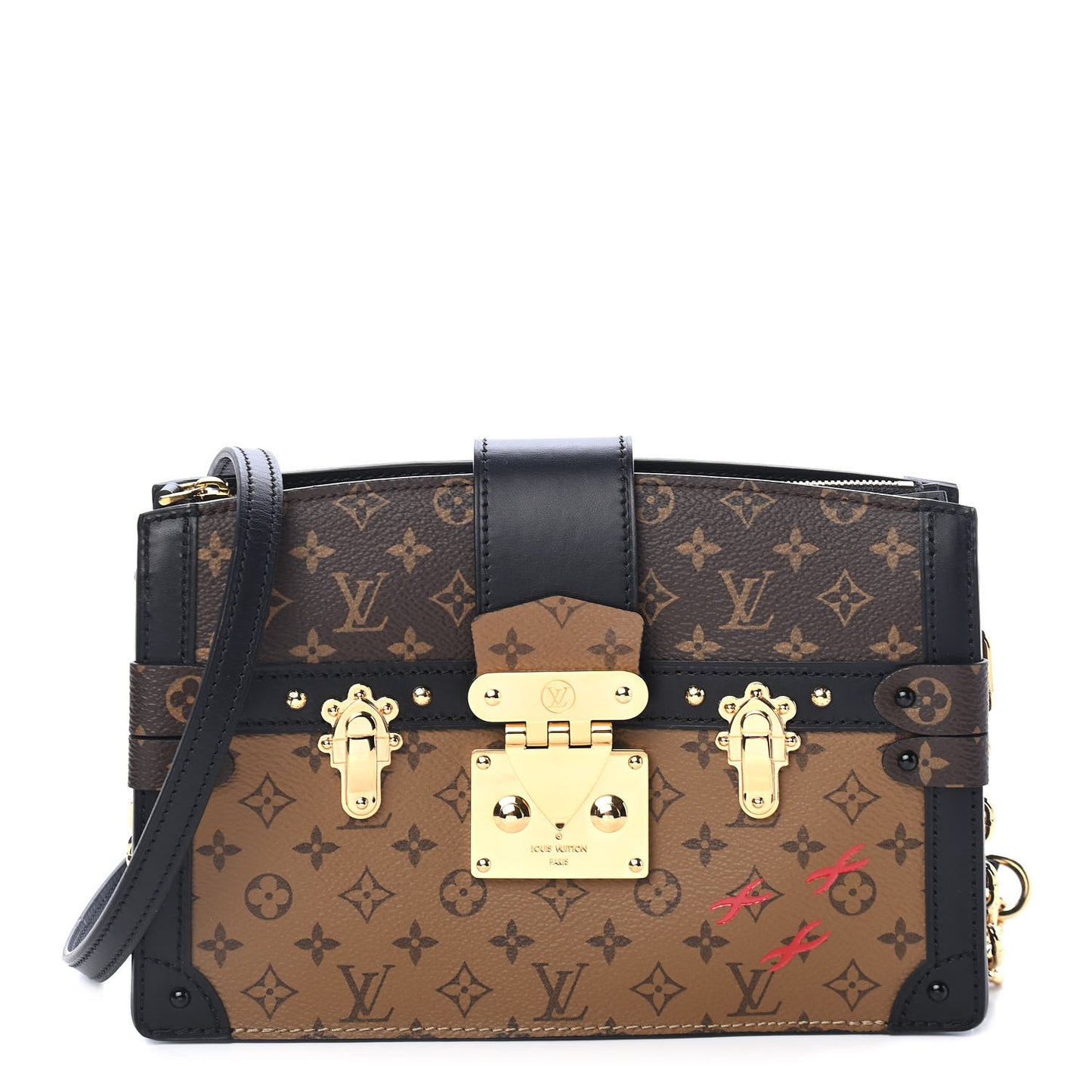 Reverse Monogram Trunk Clutch