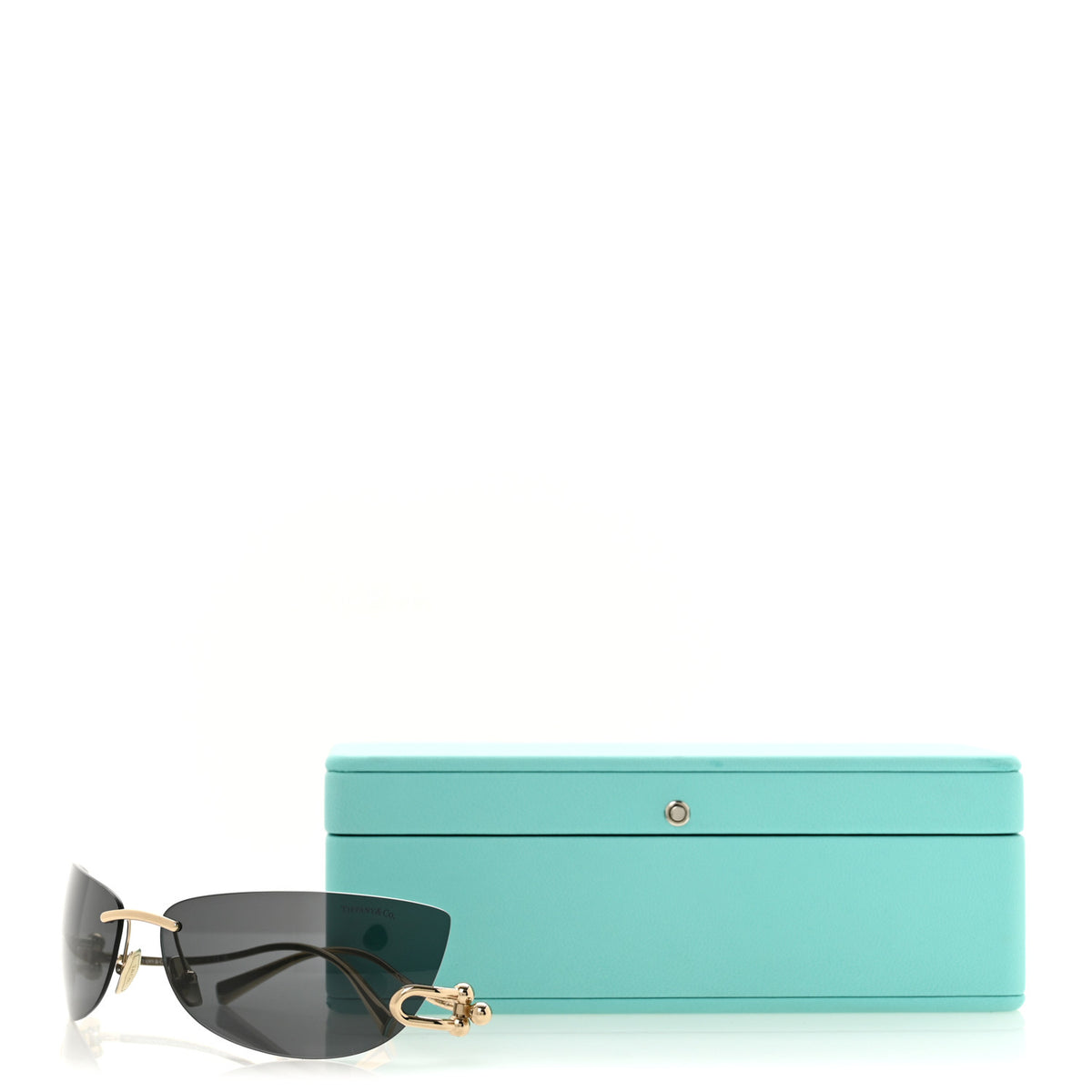Tiffany Metal TF3112K HardWear Sunglasses Gold Grey 8 of 8