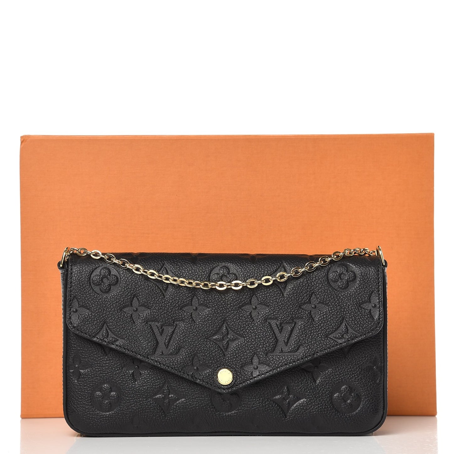 Empreinte Pochette Felicie Chain Wallet Black