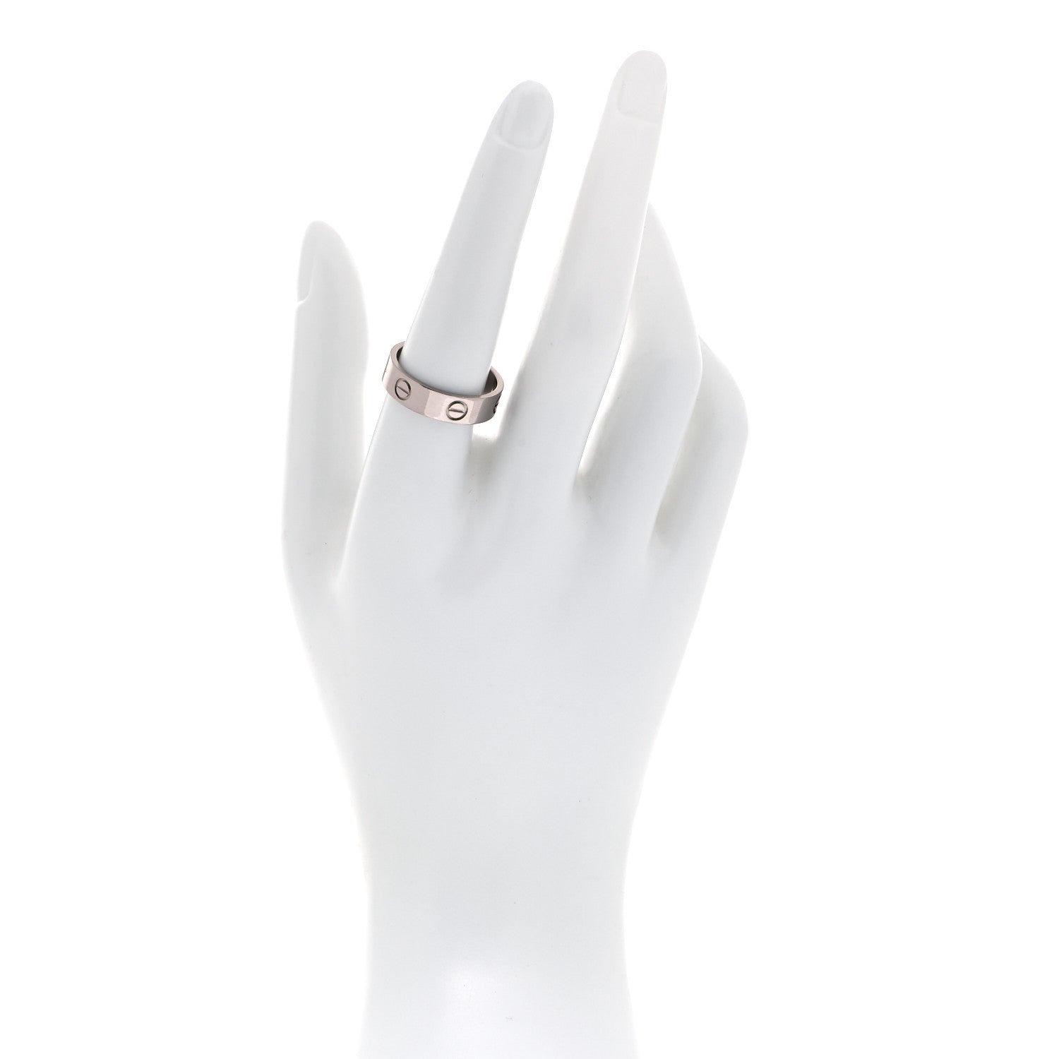 Cartier 18K White Gold 5.5mm LOVE Ring 58 8.25 2 of 4
