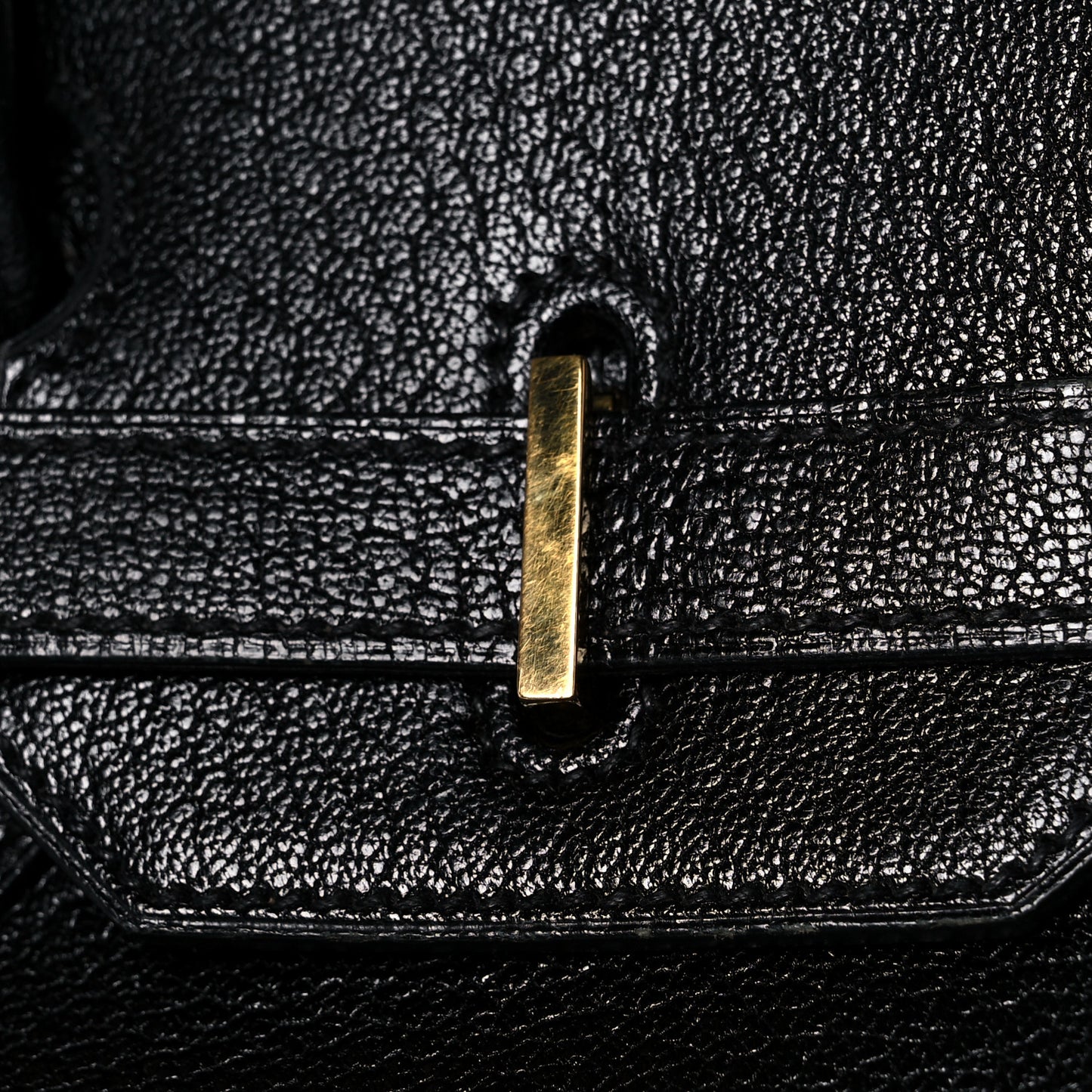 Chevre de Coromandel Birkin 35 Black