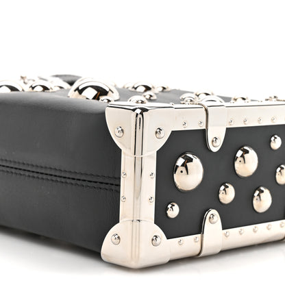 Louis Vuitton LV X YK Taurillon Brass Metal Dots Side Trunk Black 8 of 9