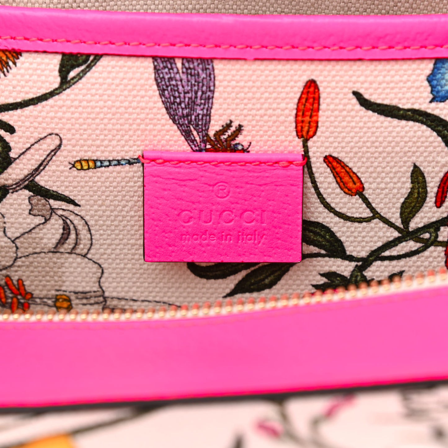 Canvas Large Flora Tote Pink Multicolor Fuchsia